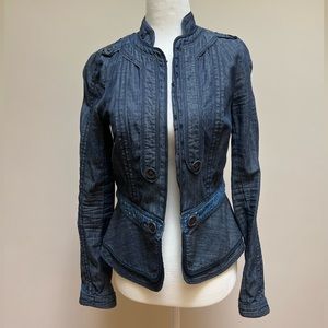Fitted Denim Jacket size 2 - Anthropologie